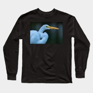 great white egret Long Sleeve T-Shirt